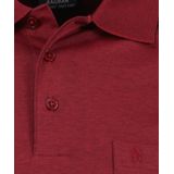 RAGMAN Poloshirt lange mouw rood, Effen