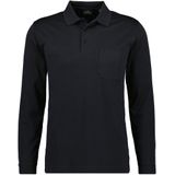 Soft Knit Polo Knopf Langarm Herren Poloshirt