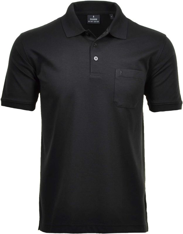 T-shirt - Effen - Katoen - Polokraag - Kwartmouw