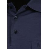Ragman - Poloshirt - Blauw - Lange Mouwen - Regular Fit