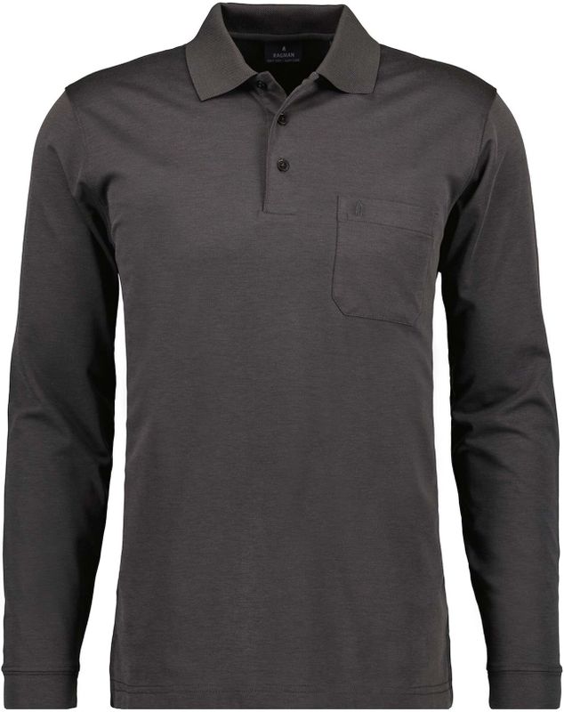 Soft Knit Polo Knopf Langarm Herren Poloshirt