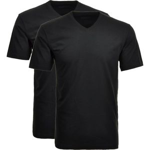 Shirt - Effen - T-shirt - 2 Pack - Kwartmouw - Normale Pasvorm