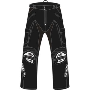 Motorbroek O'neal Baja Zwart Wit