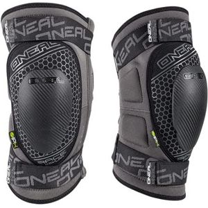 O'NEAL Kniebeschermer: Motocross Enduro MTB: Flexibele rits, IPX®-bescherming voor sterke bescherming, ademend materiaal: Sinner Race Kevlar Kniebeschermer: Volwassenen: Grijs: Maat XL