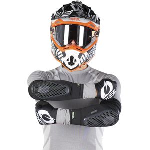 O'NEAL | Elleboogbeschermer | Enduro ATV | IPX® Softgel-bescherming, ventilatieopening aan de achterkant, perfect voor de hele dag rijden | Flow Elbow Guard | volwassenen | grijs | maat L
