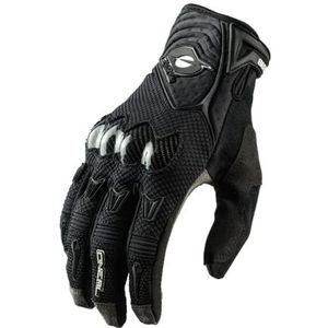 O'NEAL MX MTB DH FR Fiets- en motorcross-handschoenen, 4-weg stretch, knoopbescherming, siliconen coating, butch carbon handschoenen, volwassenen, zwart, L