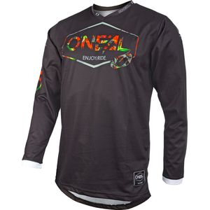 O'NEAL | Jersey | Enduro Motocross | Ademende stof, maximale bewegingsvrijheid, verlengde rug | Jersey Mahalo | Volwassen | Zwart/multi | Maat S