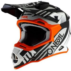 O'NEAL | motorcrosshelm | MX Enduro | ABS-schaal, veiligheidsstandaard ECE 2205, ventilatieopeningen voor optimale ventilatie en koeling | 2SRS Helm Spyde 20 | Volwassen | Zwart Wit/oranje | Maat XS