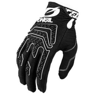 O'NEAL | Cycling Glove Motocross Glove | MX MTB DH FR Downhill Freeride | Duurzame, flexibele materialen, siliconenprint voor grip | Sniper Elite Glove | Volwassen | Zwart Wit | Maat S