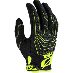 O'NEAL | Cycling Glove Motocross Glove | MX MTB DH FR Downhill Freeride | Duurzame materialen, siliconenprint voor grip | Sniper Elite Glove | Volwassen | Zwart Neon-Geel | Maat S