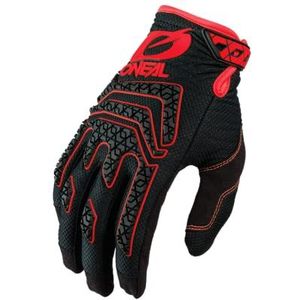 O'NEAL | Cycling Glove Motocross Glove | MX MTB DH FR Downhill Freeride | Duurzame, flexibele materialen, siliconenprint voor grip | Sniper Elite Glove | Volwassen | Zwart Rood | Maat S