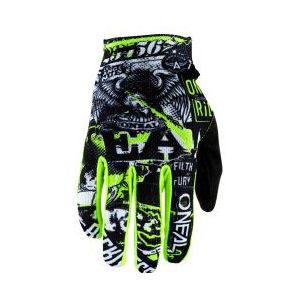 O'NEAL | Cycling Glove Motocross Glove | MX MTB DH FR Downhill Freeride | Duurzame, flexibele materialen, geventileerde palm | Matrix Youth Glove Attack | Kinderen | Colorful | Maat L