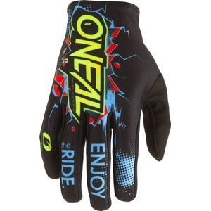 O'NEAL | Cycling Glove Motocross Glove | MX MTB DH FR Downhill Freeride | Duurzame, flexibele materialen, geventileerde palm | Matrix Youth Glove Villain | Kinderen | Zwart | Maat XL