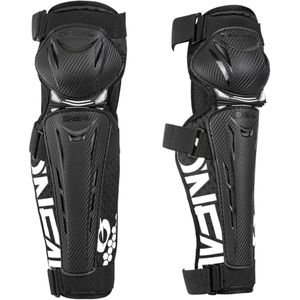 o neal trail fr carbon look knee pads zwart wit