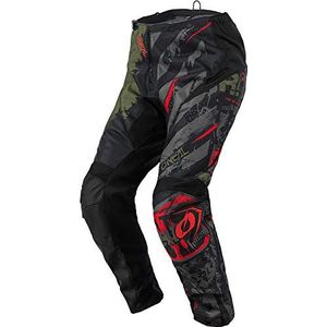 O'NEAL | Broek | Enduro Motocross | Geschikt voor maximale bewegingsvrijheid, lichtgewicht, ademend en duurzaam ontwerp | Broek Element Ride | Volwassen | Zwart/Groen | Maat 32/48