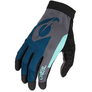 O'NEAL | Cycling Glove Motocross Glove | MX MTB DH FR Downhill Freeride | Onze lichtste en meest comfortabele handschoen, Nanofront®- handsectie | AMX Glove | Volwassen | Blauw Grijs | Maat M