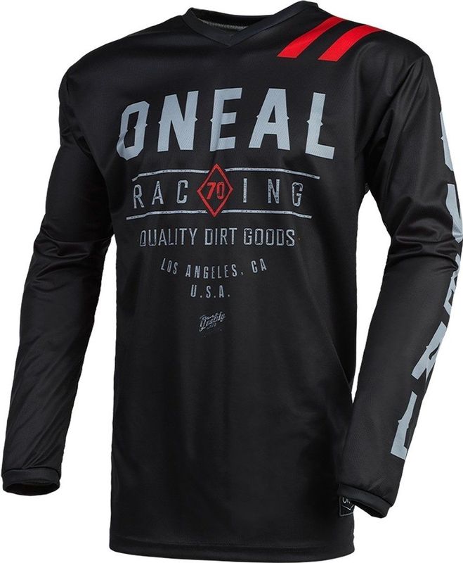 O'NEAL - Jersey - Enduro Motocross - Zwart/grijs - Ademende stof
