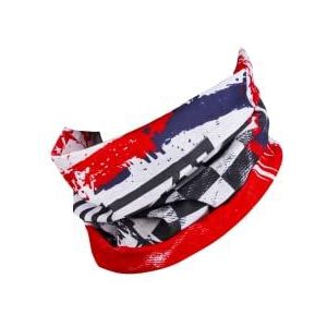 O'NEAL | nekdoek | buisvormige sjaal | MTB MX Enduro Motorfiets | zonder naad, voor een beter draagcomfort, elastische stof | Neckwarmer | Volwassen | rood wit blauw | one Maat fits all