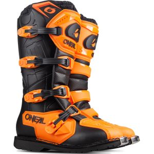 O'NEAL | Motocross Laarzen | Enduro Motorfiets | Comfort door Air-Mesh binnenvoering, vier gespen, hoge kwaliteit synthetisch materiaal | Laarzen Rider Pro | Volwassen | Oranje | Maat 49