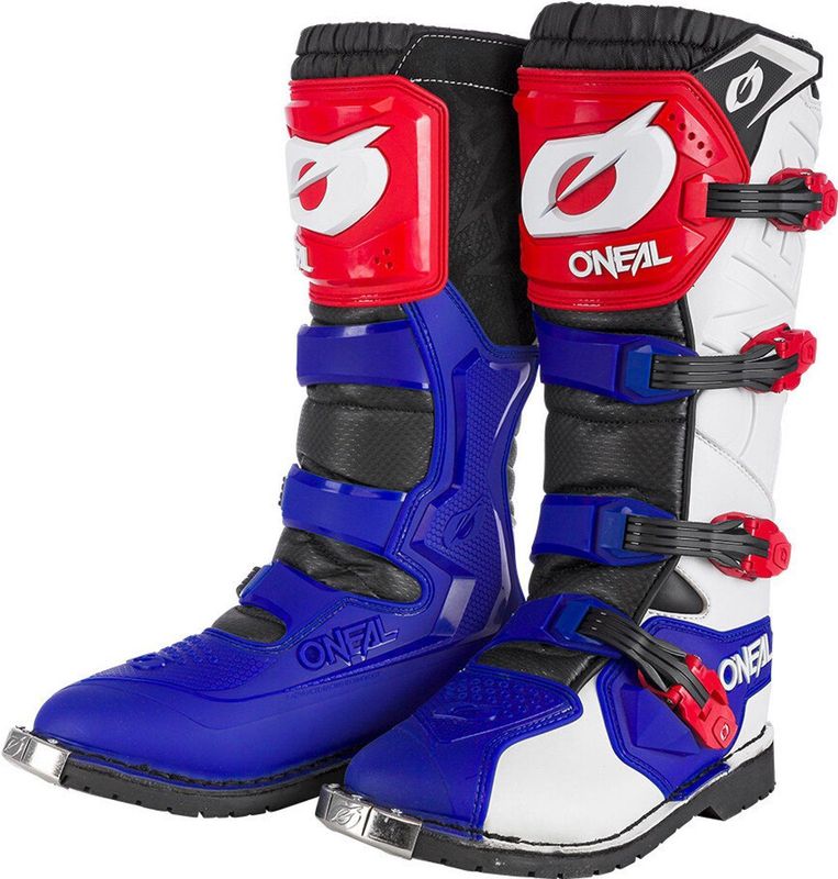 O'NEAL - Rider Pro - Motorlaarzen - Blauw/Rood - Microfiber