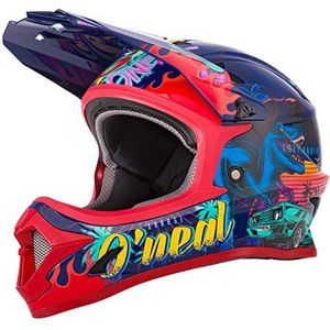 O'NEAL | Motocross Helm | Kinderen | MX Enduro | ABS shell, veiligheidsnorm ECE 22.05, ventilatiegaten voor optimale ventilatie & koeling | 1SRS Jeugd Helm REX | Multi | Maat L (51/52 cm)