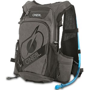 O'NEAL | Rugzak met ge�ïntegreerd drinksysteem | Fiets MTB Mountainbike | 12 liter inhoud, verhoogd gevoerd rugpand (verwijderbaar) | ROMER Hydration Backpack | Zwart | 1,5+ liter drinkzak