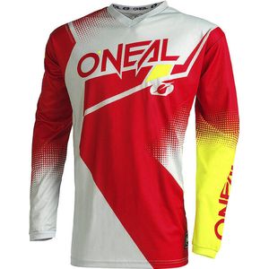 O'NEAL - Element Jersey - Motorcross-Jersey - Rood/Wit/Neongeel - Lange Mouwen