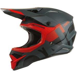 O'NEAL | Motocross Helm MX Enduro | ABS shell, Veiligheidsnorm ECE 22.05, Ventilatie voor optimale koeling en ventilatie | 3SRS Vertical V.22 Adult | Zwart Rood | M