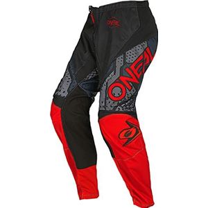 O'NEAL | Motocross Broek | Enduro MX | Maximale bewegingsvrijheid, lichtgewicht, ademend en duurzaam ontwerp | Element Camo V.22 Broek | Volwassen | Zwart Rood | Maat 30/46