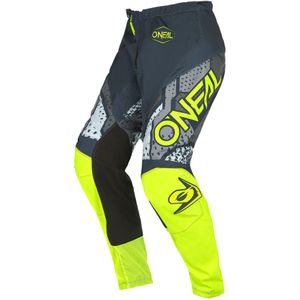 O'NEAL | Motocross Broek | Enduro MX | Maximale bewegingsvrijheid, lichtgewicht, ademend en duurzaam ontwerp | Element Camo Broek V.22 | Volwassen | Neon Grijs Geel | Maat 32/48