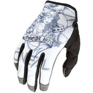 O'NEAL | Fiets en Motorcross Handschoenen | MX MTB DH FR Downhill Freeride | Duurzame en flexibele materialen, nano-geventileerde handsectie aan de voorkant | Mayhem Sailor V.22 Handschoen | Volwassen | Wit | Maat S