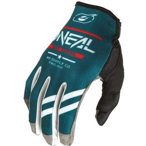 o neal mayhem squadron v 22 lange handschoenen teal groen  grijs