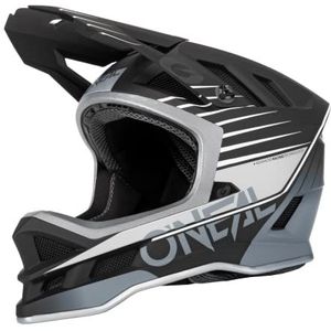 O'NEAL | Mountainbike Downhill Helm | Dri-Lex® Voering, Ventilatieopeningen, ABS shell | BLADE POLYACRYLITE HELMET Delta V.22 | Adult | Zwart Grijs | Maat XS