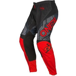 O'NEAL MX MTB, motorcrossbroek, voor kinderen, pasvorm biedt maximale bewegingsvrijheid, licht, ademend en duurzaam, Element Youth Pants Camo V.22, zwart/rood, maat 28, Zwart/Rood