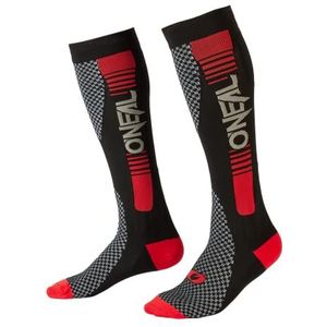 O'NEAL MX DH FR, motorcross, zweetabsorberend, nauwe pasvorm, minimaliseert spiertrillingen voor langere energie, MX Performance Sock Stripe V.22, uniseks, zwart, OS