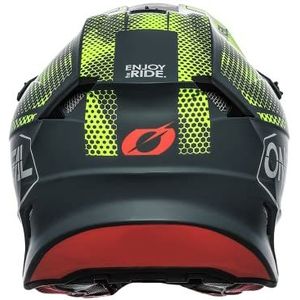 O'NEAL | MX Enduro Motocross Helm | 2 Shells & 2 EPS voor extra veiligheid, ABS shell, Rubberen neus bescherming | 5SRS Polyacrylite Covert V.22 Adult | Neon Grijs Geel | L