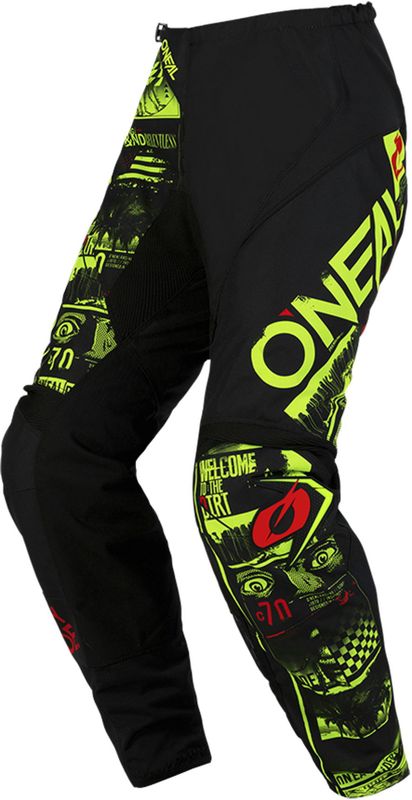Oneal - Element Attack - Motorcross Broek - Zwart - Polyester