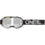 o neal b 10 attack goggle black silver mirror lens