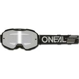 o neal b 10 solid black goggle silver mirror lens