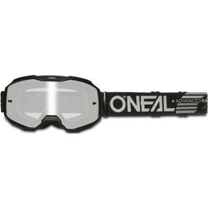 Crossbril O'Neal B-10 Solid Zwart-Zilver Spiegel