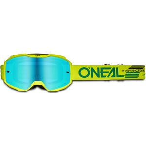 Crossbril O'Neal B-10 Solid Neon Geel-Radiumblauw