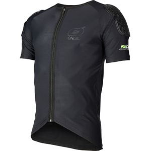 O'NEAL | Beschermend T-shirt | Motocross Enduro MTB | Lichtgewicht compact T-shirt, rugbescherming in reliëf, licht nylonmateriaal | Impact Lite Protector Shirt V.23 | Volwassenen | Zwart | M