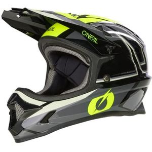O'NEAL MTB helm | Kinderen | MTB Downhill | ABS-schaal, ventilatieopeningen voor optimale ventilatie en koeling, veiligheidsnorm EN1078 | Sonus Youth Helmet SPLIT V.23 | Zwart Neon Geel | M