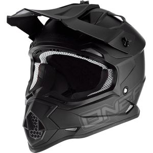 Oneal - 2SRS Flat V.23 - Motocross Helm - Zwart - Polycarbonaat