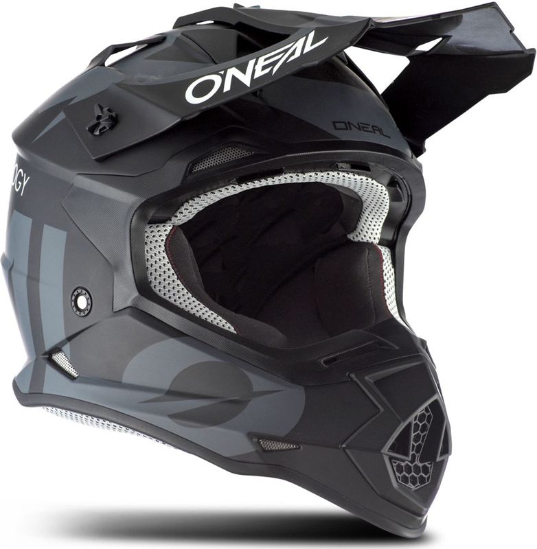 O'NEAL 2Series Slick 2023 Motocross Helm - Helm - Zwart - Kunststof