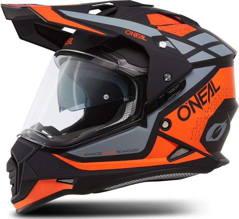Adventure Helm O'Neal Sierra R Oranje-Zwart-Grijs