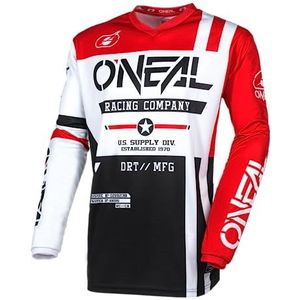 Oneal Element Warhawk Long Sleeve T-shirt Rood,Wit,Zwart L Man