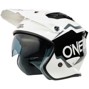 Helm - Motorhelm - Wit - ABS - Verstelbaar Vizier