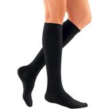 Medi - MJ-1 Cato - Compressiekousen - Zwart - Niet transparant met discreet geruit patroon