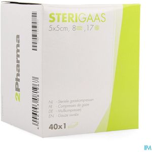 Gaaskompressen - 100% Katoen - 8 Lagen - Individueel Verpakt